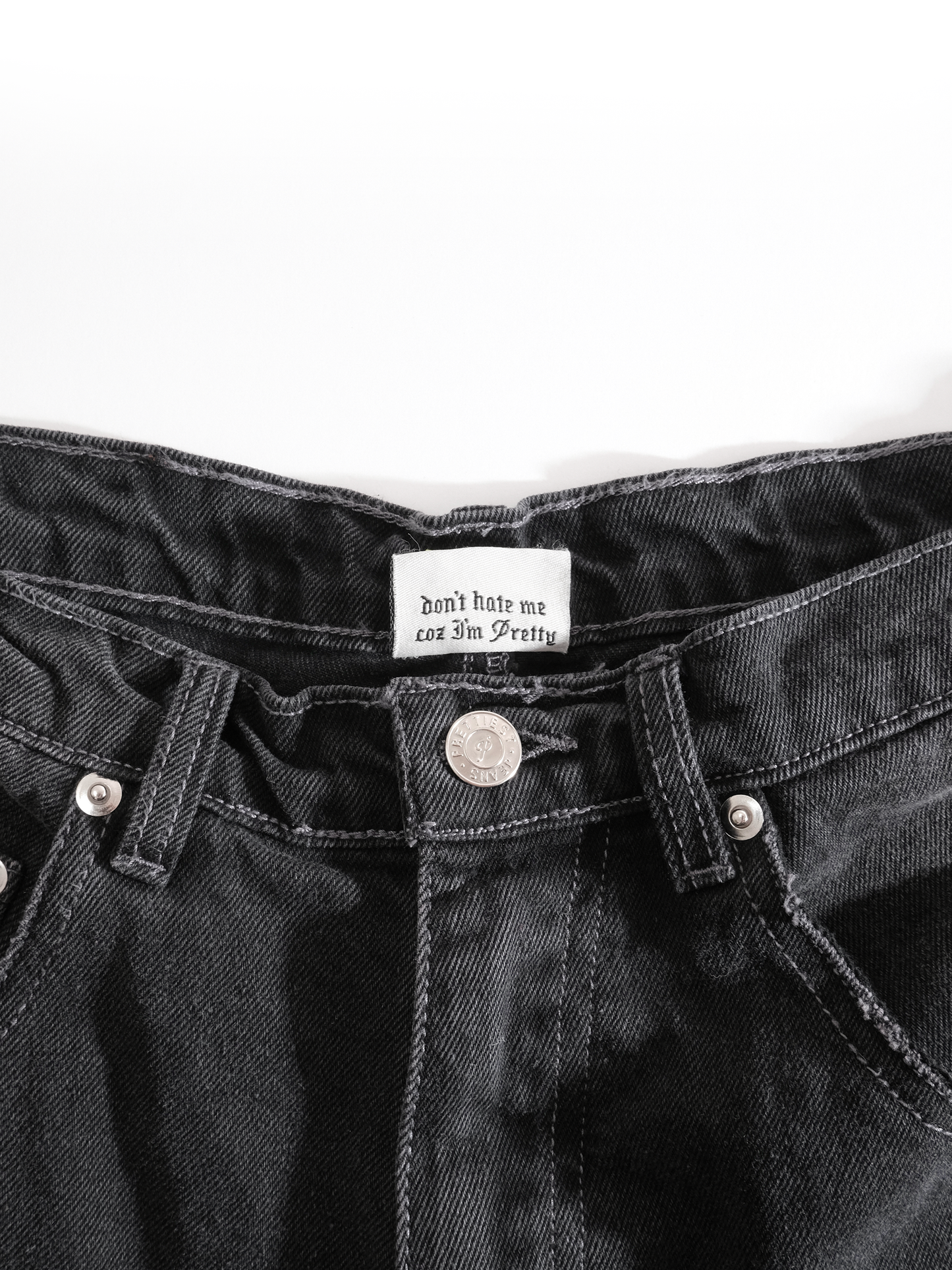 Prettiest® SS25 DENIM SHORTS (CHARCOAL)