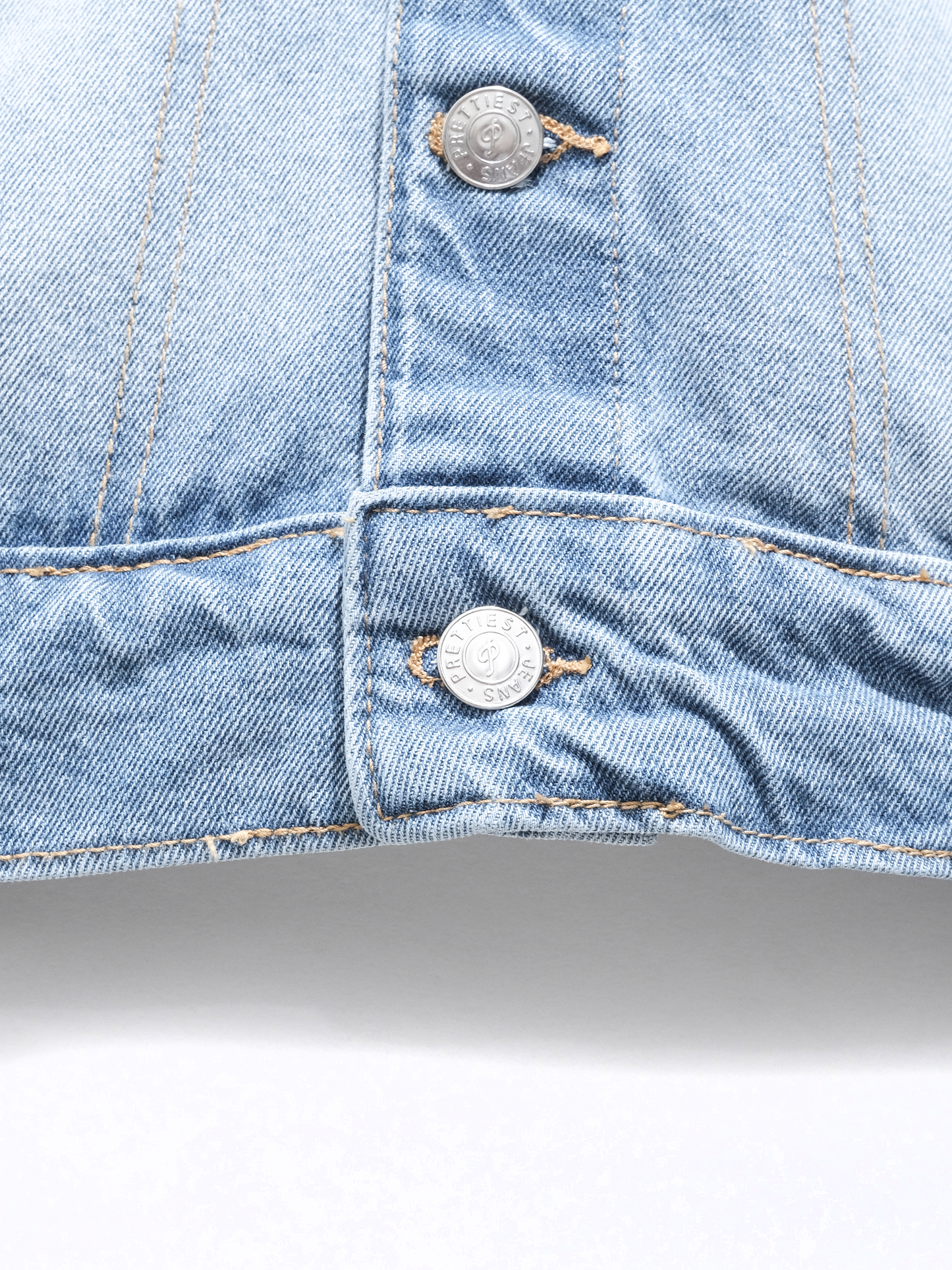 SS25 Prettiest® 'GENES' DENIM JACKET (BLUE)