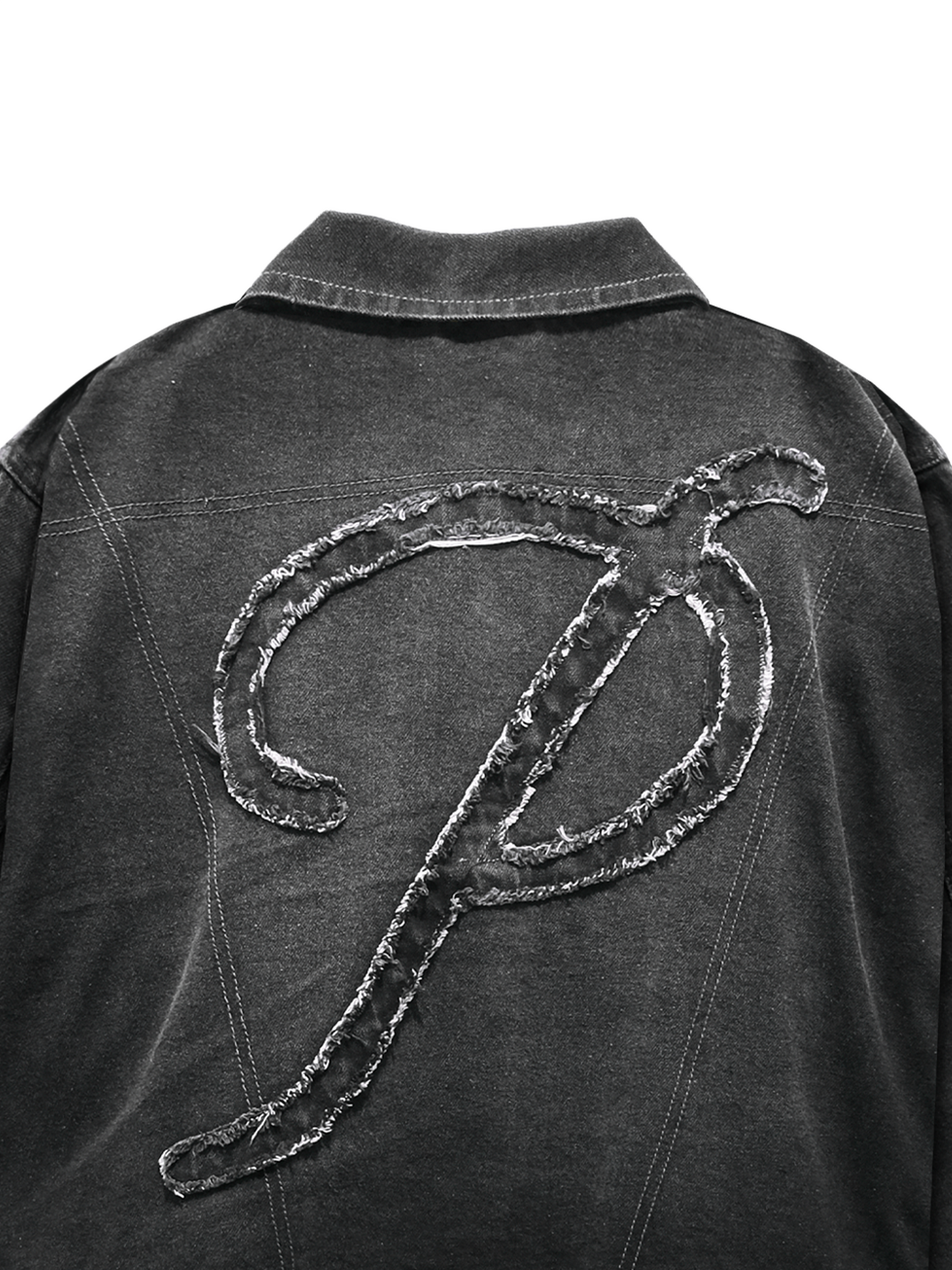 SS25 Prettiest® 'GENES' DENIM JACKET (CHARCOAL)