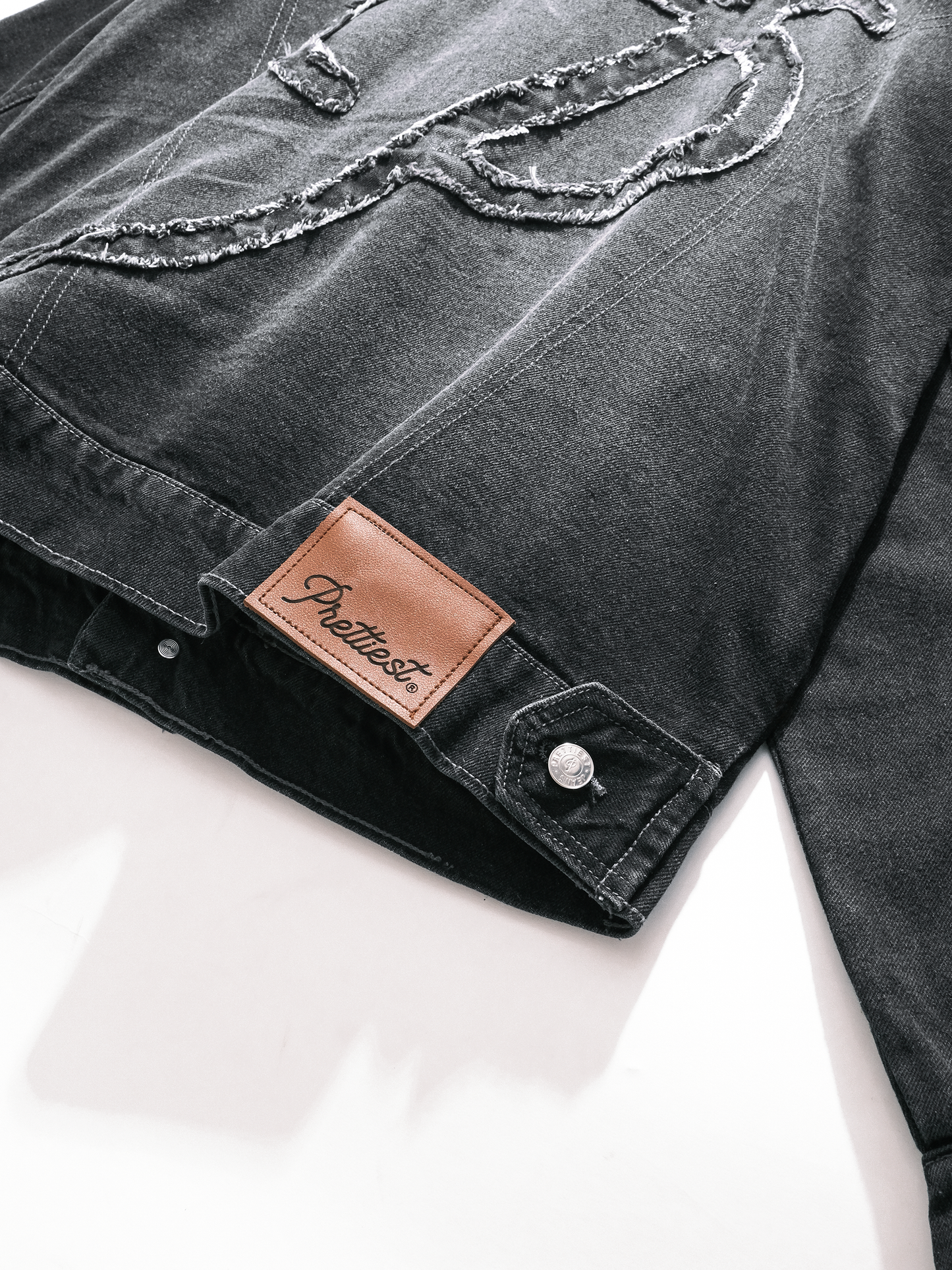 SS25 Prettiest® 'GENES' DENIM JACKET (CHARCOAL)