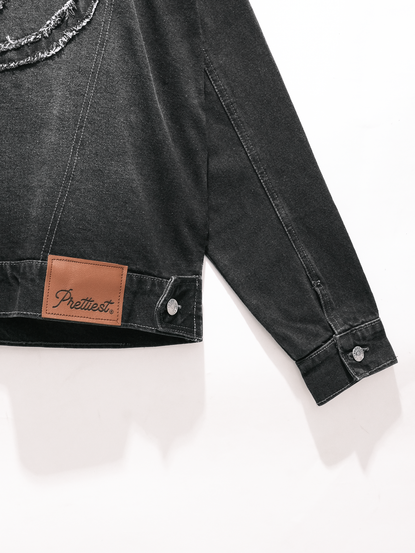 SS25 Prettiest® 'GENES' DENIM JACKET (CHARCOAL)
