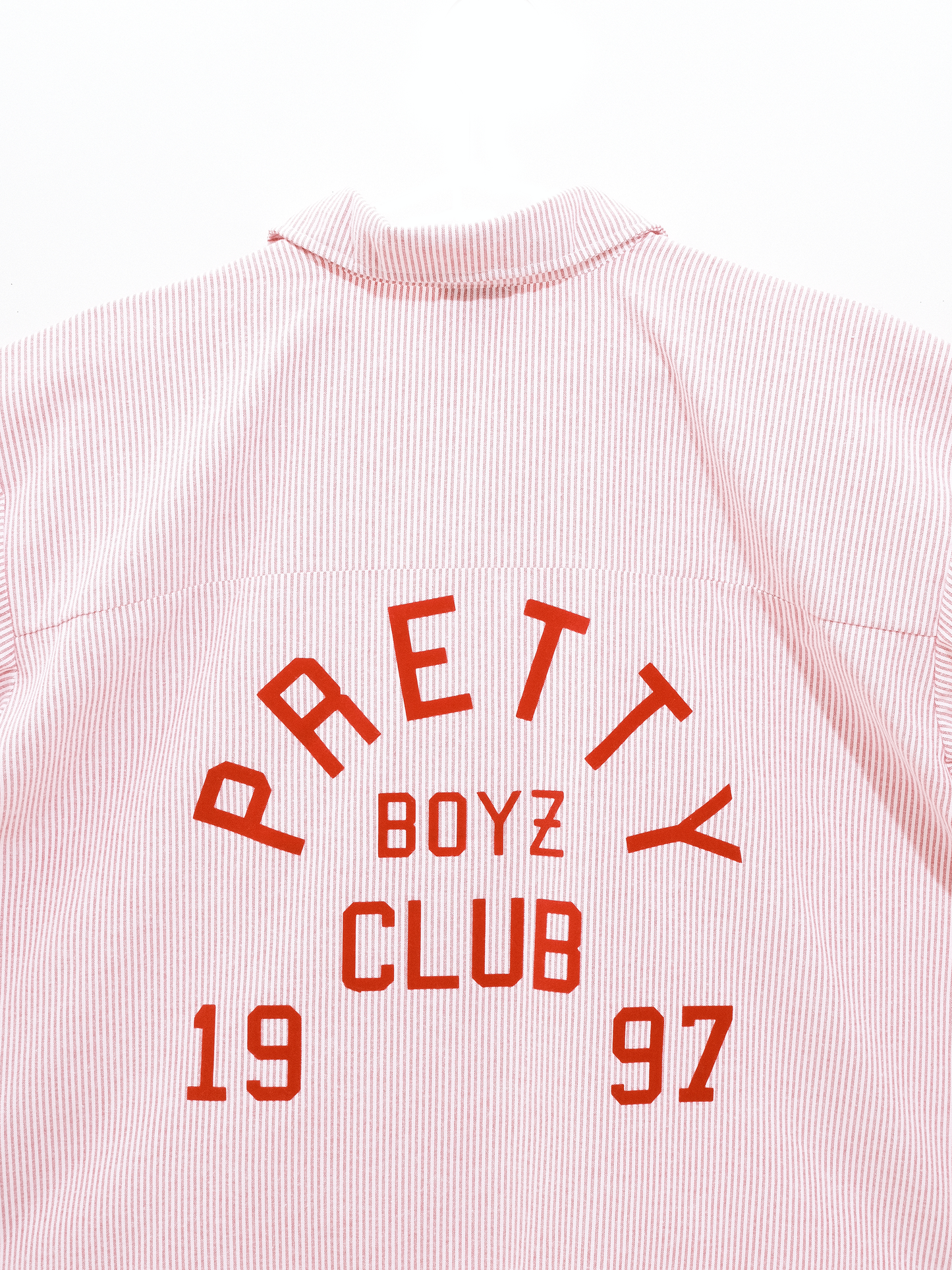 Prettiest® SS25 CUBAN COLLAR POLO (RED OXFORD STRIPE)