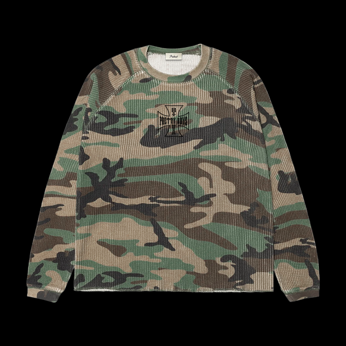 WAFFLE KNIT L/S
