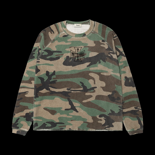 WAFFLE KNIT L/S