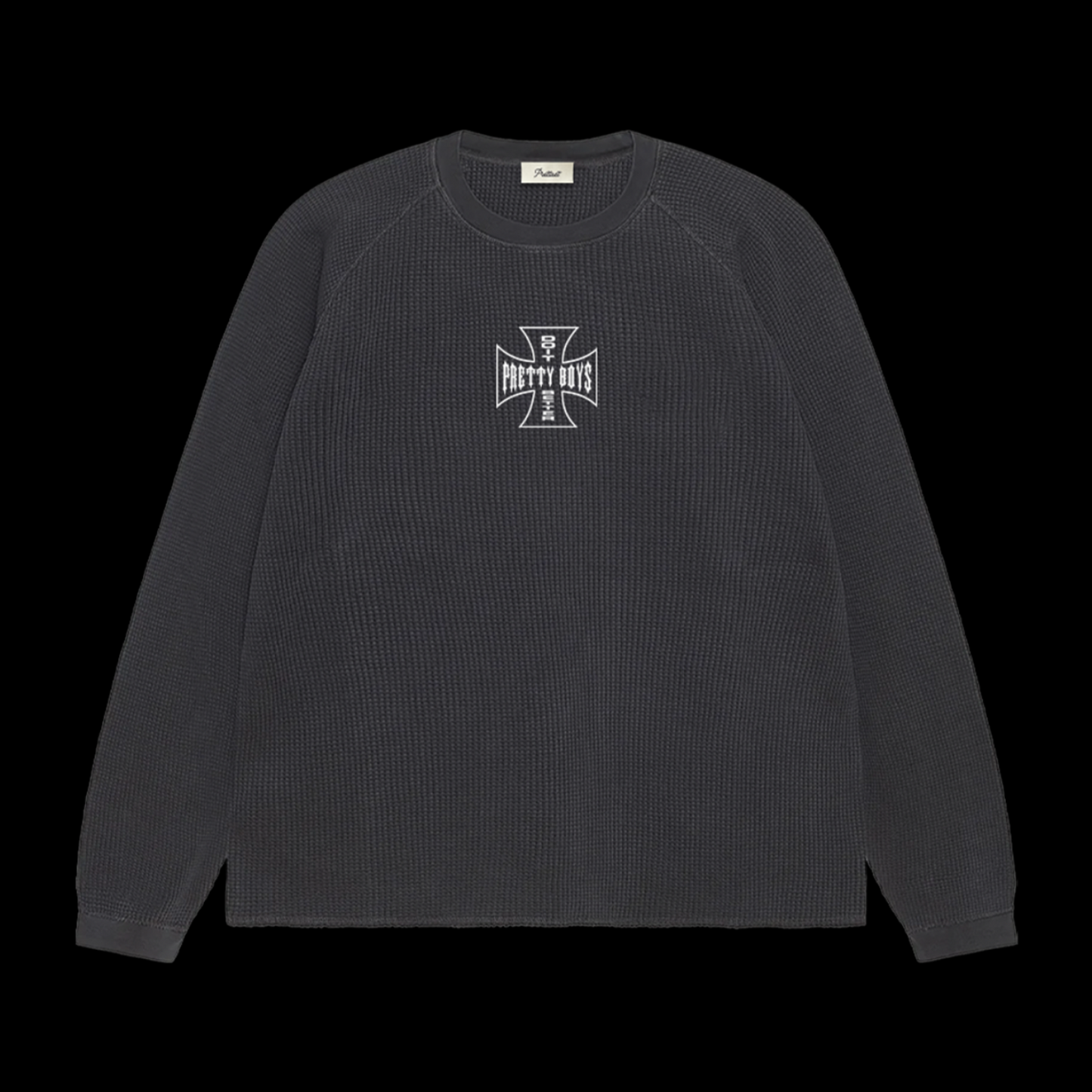 WAFFLE KNIT L/S