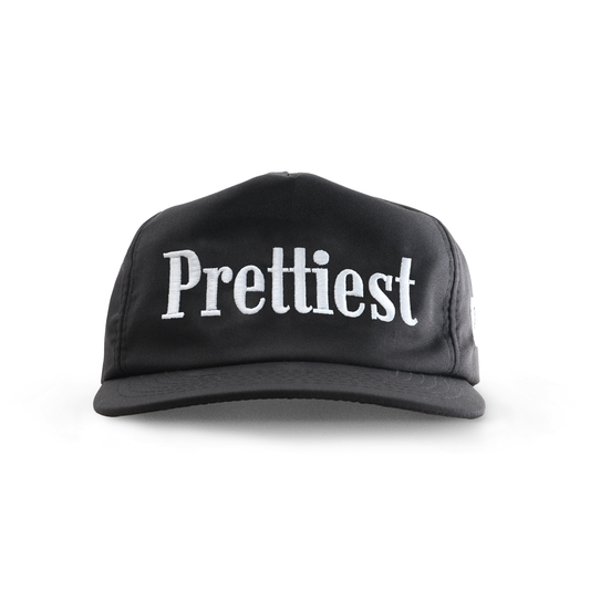 Prettiest® UNSTRUCTURED NYLON CAP (BLACK)