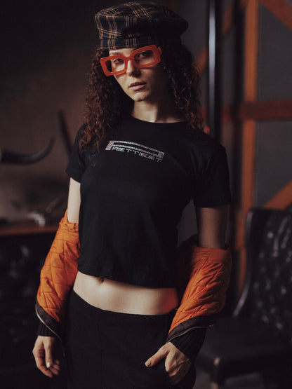 'RELLI' RHINESTONE LOGO BABY TEE