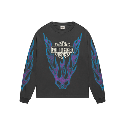 'HARLEY' VINTAGE WASHED L/S TEE