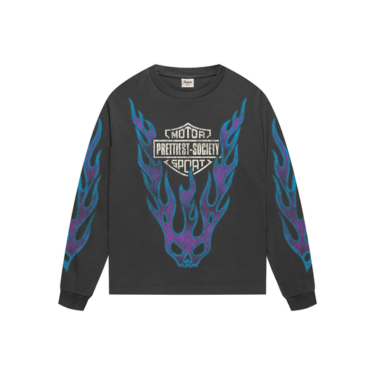 'HARLEY' VINTAGE WASHED L/S TEE