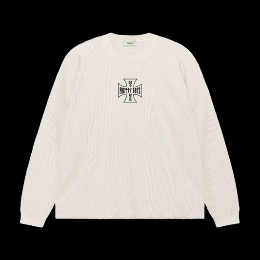 WAFFLE KNIT L/S
