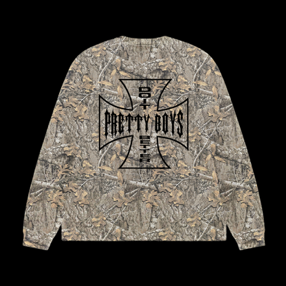 WAFFLE KNIT L/S