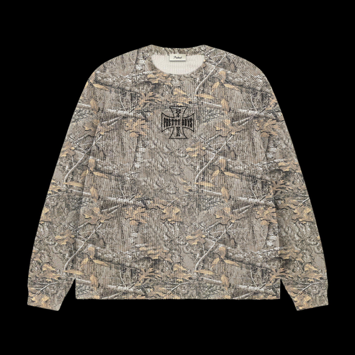 WAFFLE KNIT L/S