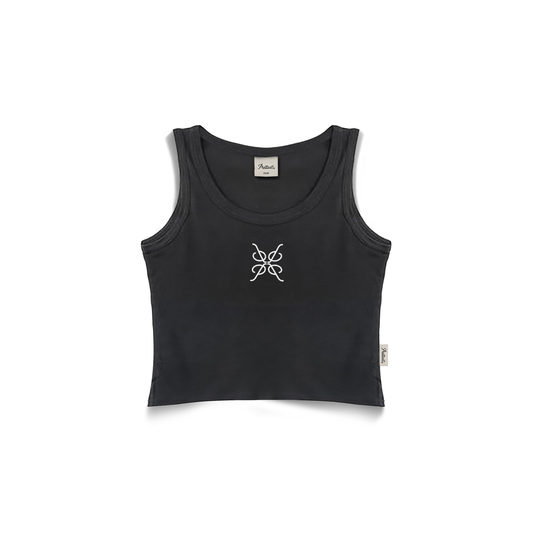 Prettiest® SS25 MONOGRAM TANKTOP WOMEN (BLACK)