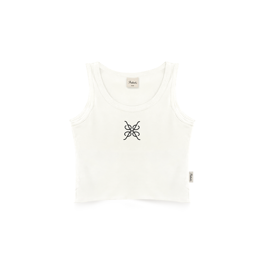 Prettiest® SS25 MONOGRAM TANKTOP WOMEN (BONE)