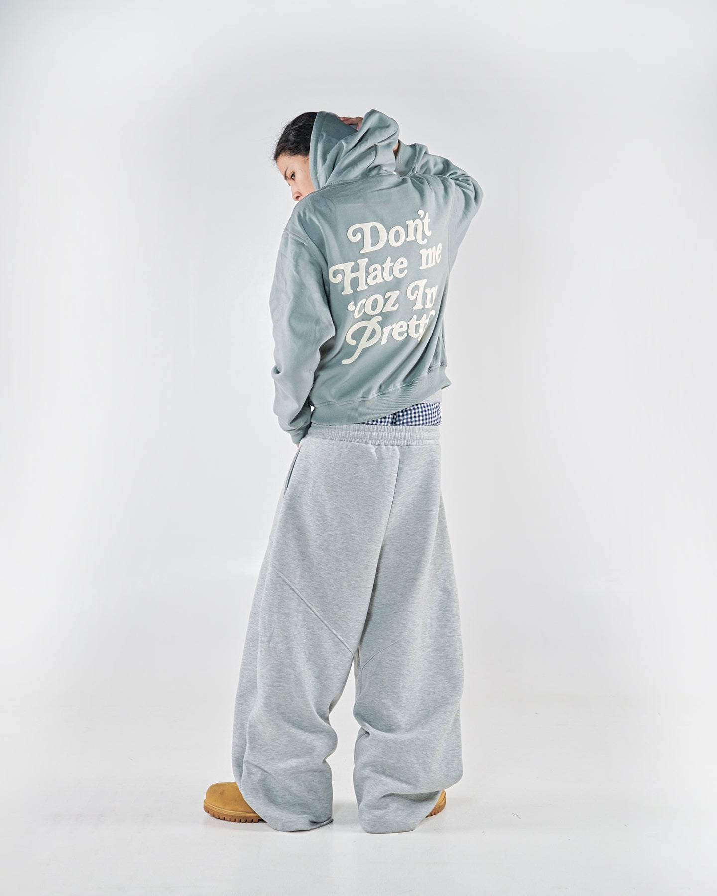 ‘Y2’ HOODIE (SAGE)